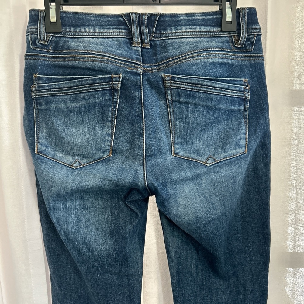 Democracy Dark Blue Distressed Ankle Jeans - Picture 4 of 6